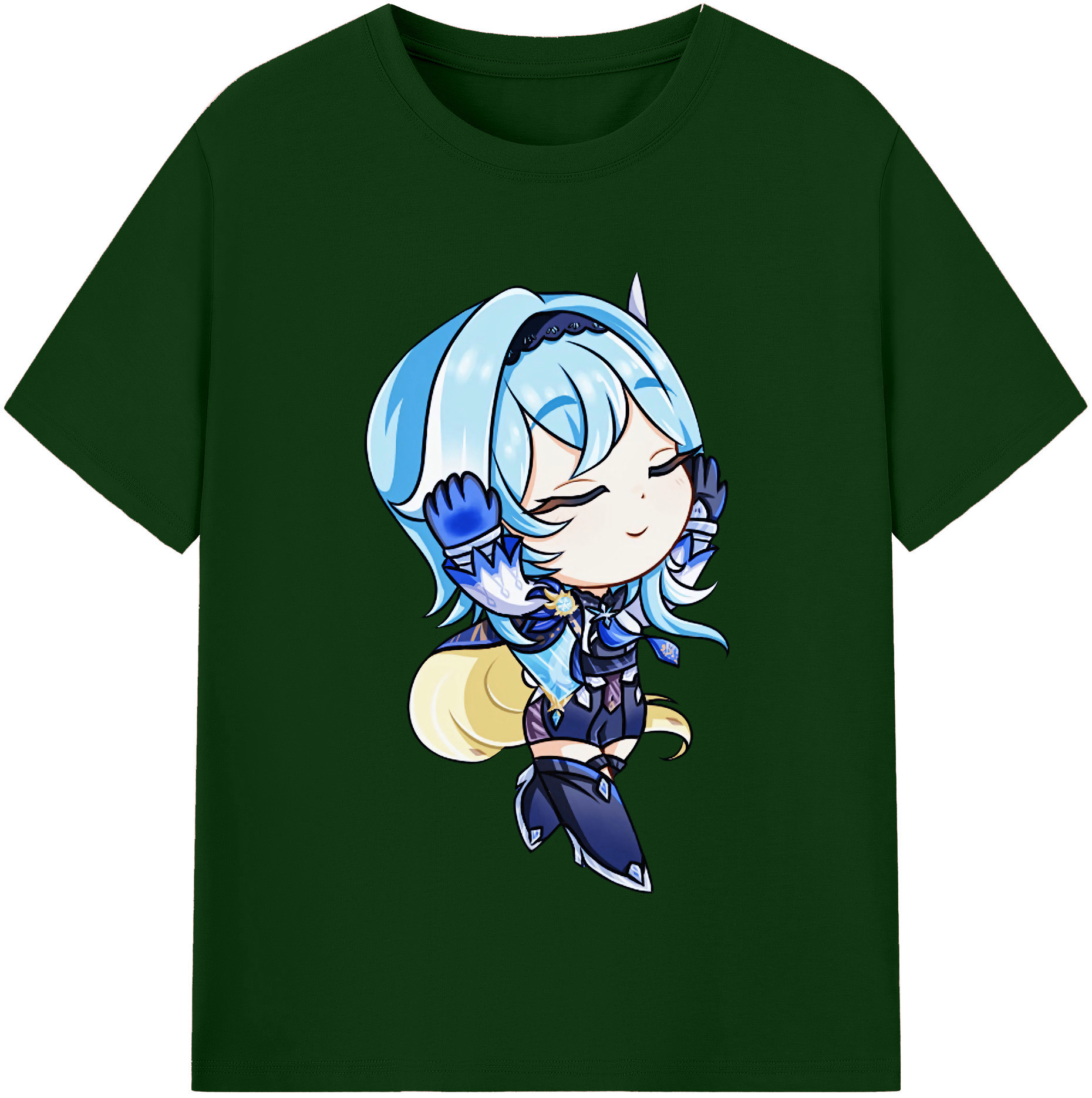 げんし神 优菈 ゆうら genshin Yūra 綿100％半袖Tシャツ（フロントプリント）